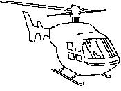 Imprime y colorea un helicoptero
