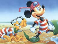 El Raton Mickey y Pluto