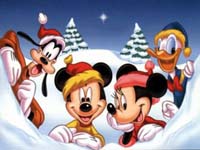 Tribilin, Mickey, Minnie y el Pato Donald